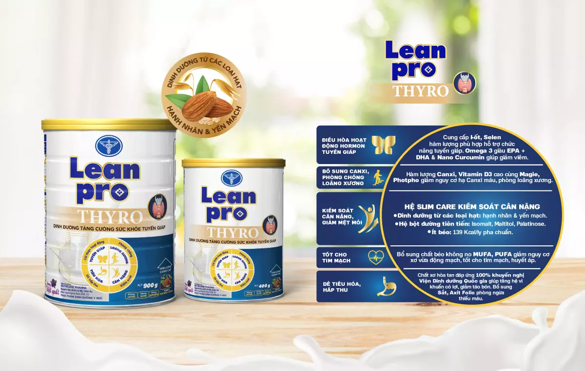 Leanpro Thyro - sản phẩm được nhiều người mắc bệnh về tuyến giáp lựa chọn sử dụng góp phần cải thiện tình trạng bệnh