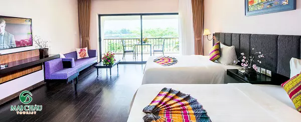 Phong ngủ sang trọng tại Serena Resort