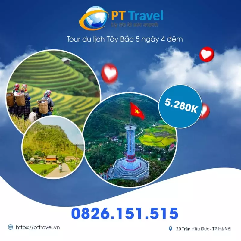 Tour du lịch Tây Bắc 5 ngày 4 đêm của PT Travel tổ chức