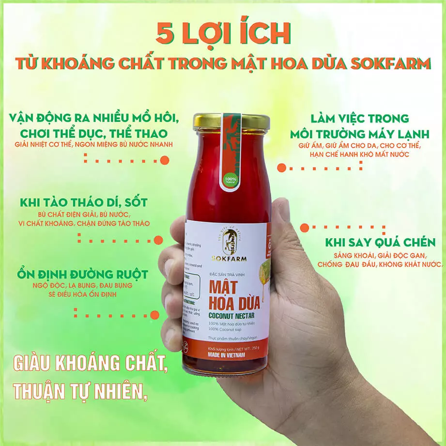 Lợi ích mật hoa dừa