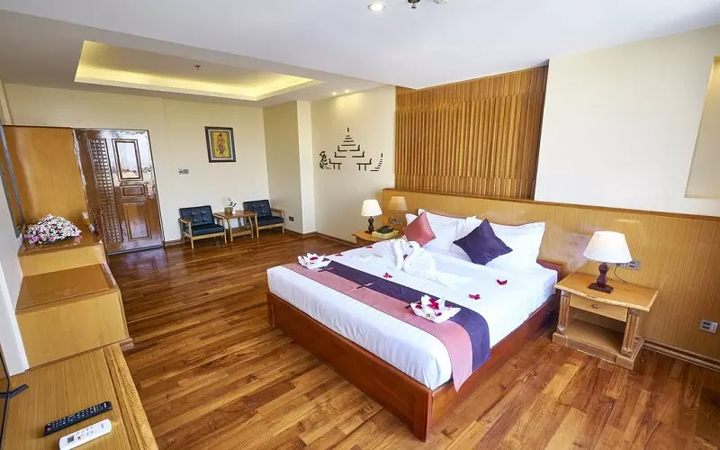 Không gian phòng nghỉ tại Hotel Apex