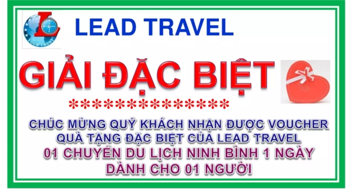 LEAD TRAVEL giải thưởng