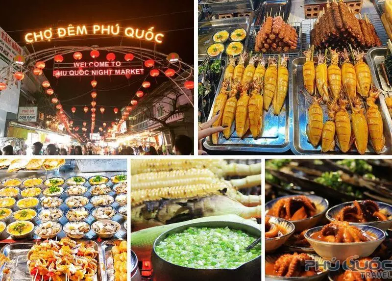 Khám phá ẩm thực chợ đêm Phú Quốc