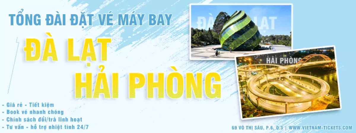 Vé máy bay Đà Lạt Hải Phòng