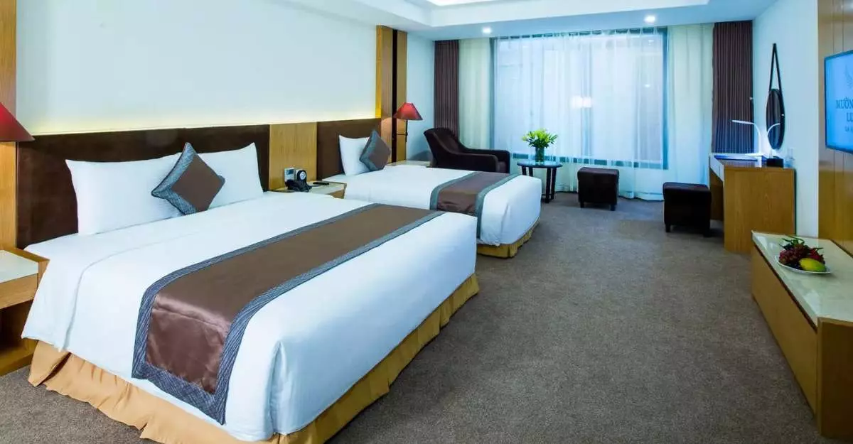 Phòng Twin Superior Double Windows tại Muong Thanh Luxury Da Nang Hotel