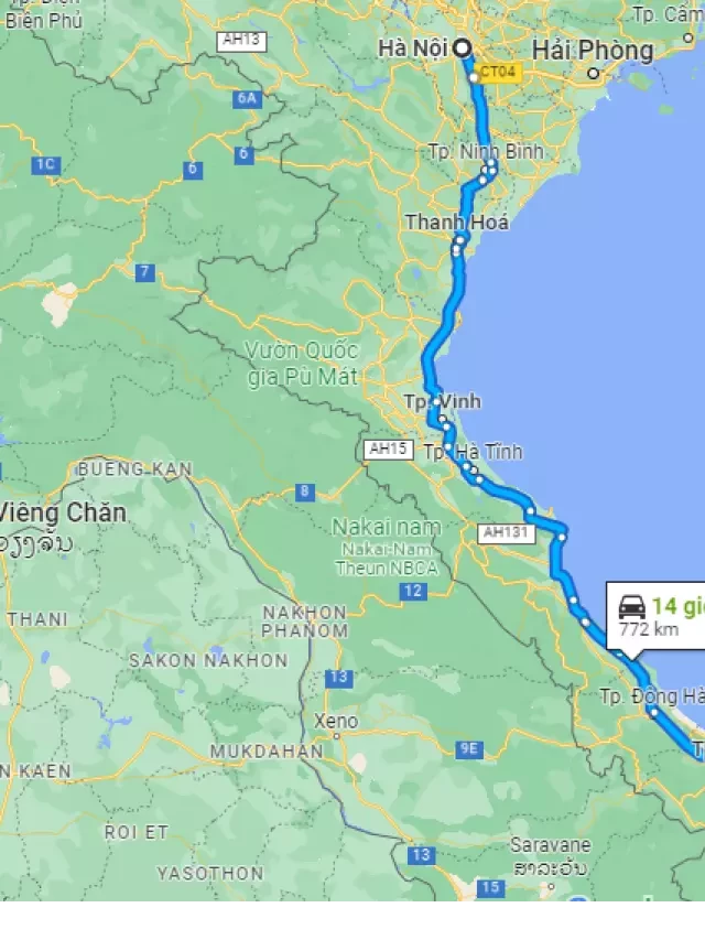   Từ Hà Nội đến Đà Nẵng bao nhiêu km? Thông tin chi tiết