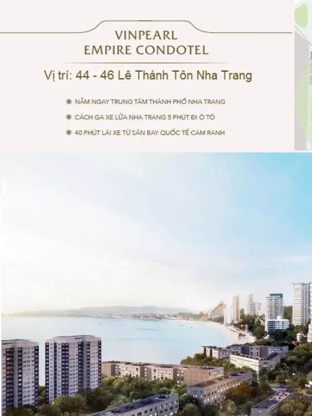   Condotel Vinpearl Nha Trang - "Ngôi nhà thứ 2" cho bạn