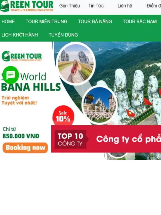   Công ty cổ phần Hành Trình Xanh – Green Tour Đà Nẵng