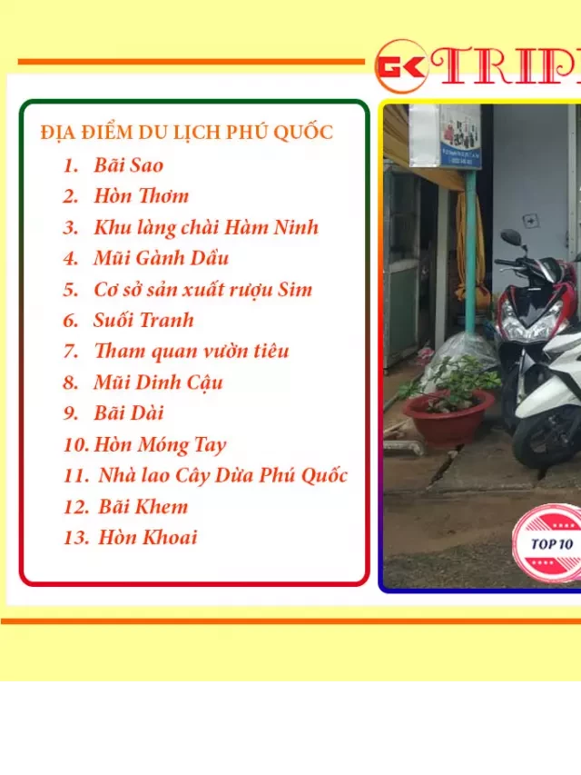   Top 10 Dịch vụ cho Thuê Xe Máy Phú Quốc Giá Rẻ