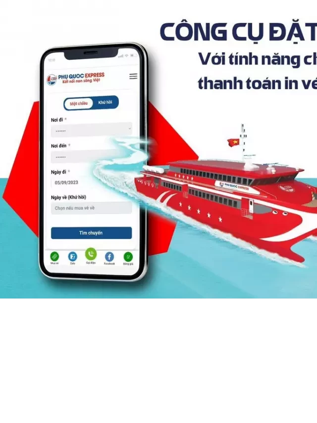   Vé tàu Hà Tiên Phú Quốc (Tàu Phú Quốc Express)