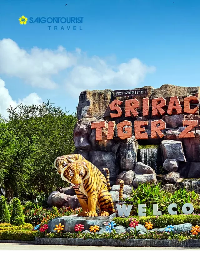   Du lịch Thái Lan - Bangkok - Pattaya: Sở thú Sriracha Tiger Zoo &amp; Chợ Nổi Bốn Miền