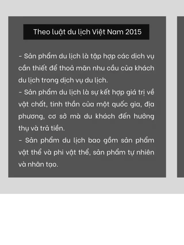   Sản phẩm du lịch: Tìm hiểu về những trải nghiệm độc đáo