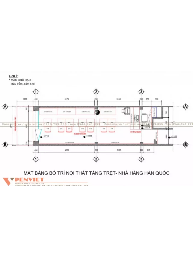   Thiết kế nhà hàng Hàn Quốc XÊ - UN: Tạo ấn tượng và đậm chất truyền thống