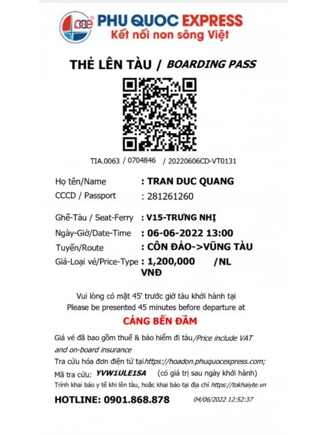   Phú Quốc đến Hà Tiên (tàu Phú Quốc Express)