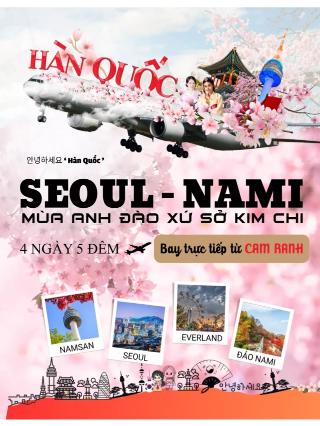   Tour Nha Trang - Hàn Quốc 4N5Đ: Khám phá Seoul và Đảo Nami
